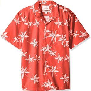 28 Palms Hawaiian Shirt Mens 3XL Red White Floral